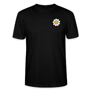 Gänseblümchen - Stanley/Stella Unisex Bio-T-Shirt CRAFTER - Schwarz - Vorne - Alina (178cm) & Michal (187cm)