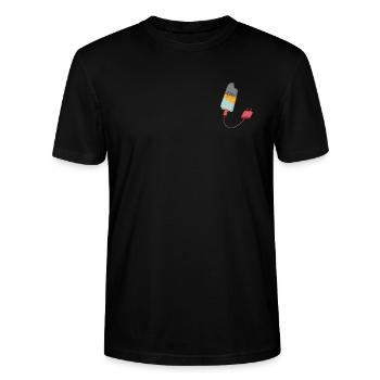 Ice load - Stanley/Stella Unisex Bio-T-Shirt CRAFTER - Schwarz - Vorne - Alina (178cm) & Michal (187cm)