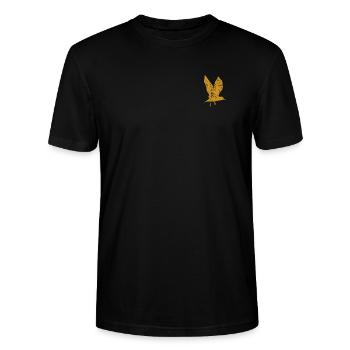 Golden Seagull - Stanley/Stella Unisex Bio-T-Shirt CRAFTER - Schwarz - Vorne - Alina (178cm) & Michal (187cm)