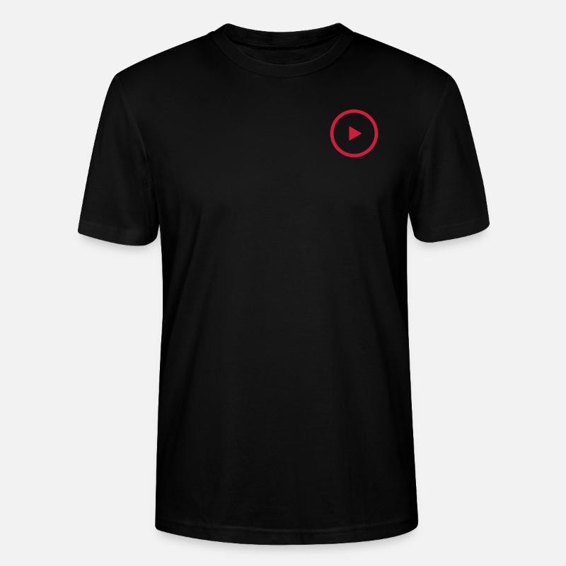 Play Button - Stanley/Stella Unisex Bio-T-Shirt CRAFTER - Schwarz