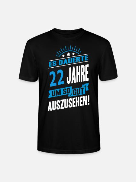 22 - Stanley/Stella Unisex Bio-T-Shirt CRAFTER - Schwarz