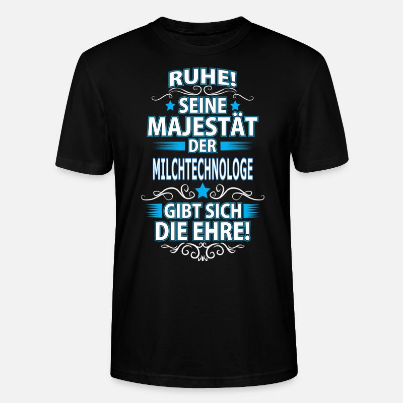 MILCHTECHNOLOGE - Stanley/Stella Unisex Bio-T-Shirt CRAFTER - Schwarz