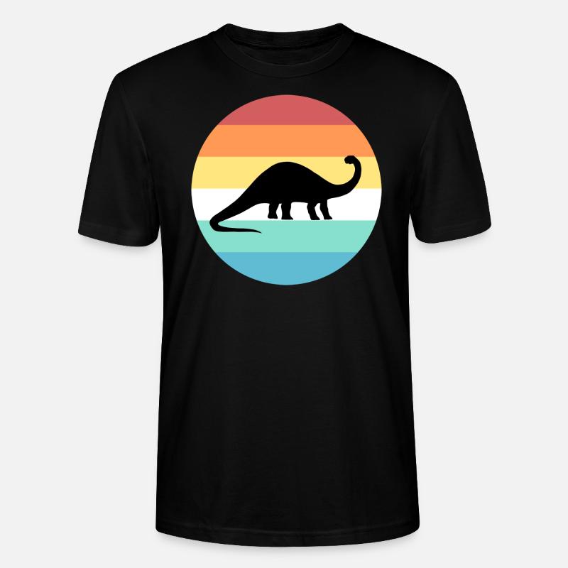 Brontosaurus - Stanley/Stella Unisex Bio-T-Shirt CRAFTER - Schwarz