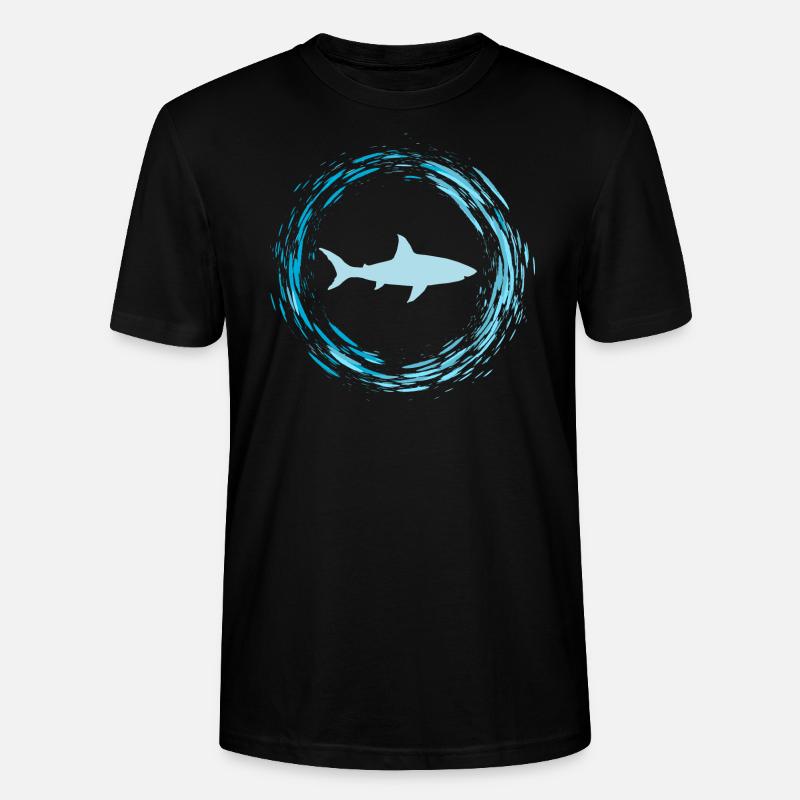 requin - T-shirt bio CRAFTER Stanley Stella Unisexe - noir