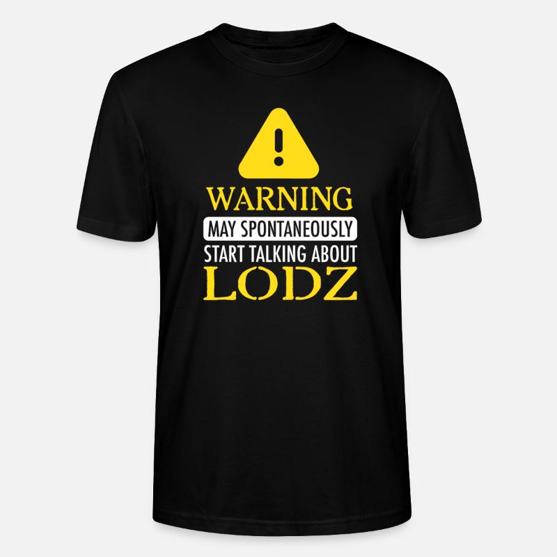 WARNING!: Lodz - Stanley/Stella Unisex Bio-T-Shirt CRAFTER - Schwarz