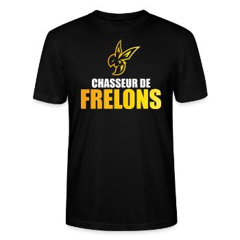 Chasseur de frelons / Insecte - T-shirt bio CRAFTER Stanley Stella Unisexe - noir - Devant - Alina (178cm) & Michal (187cm)