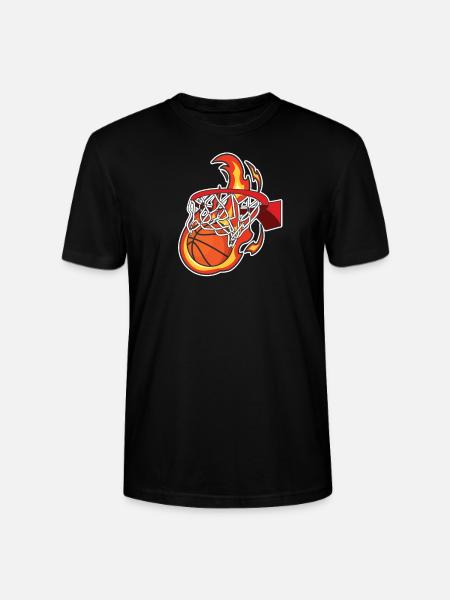 Basketball Fire Design voor teamsporters - Stanley/Stella Uniseks bio-T-shirt CRAFTER - zwart