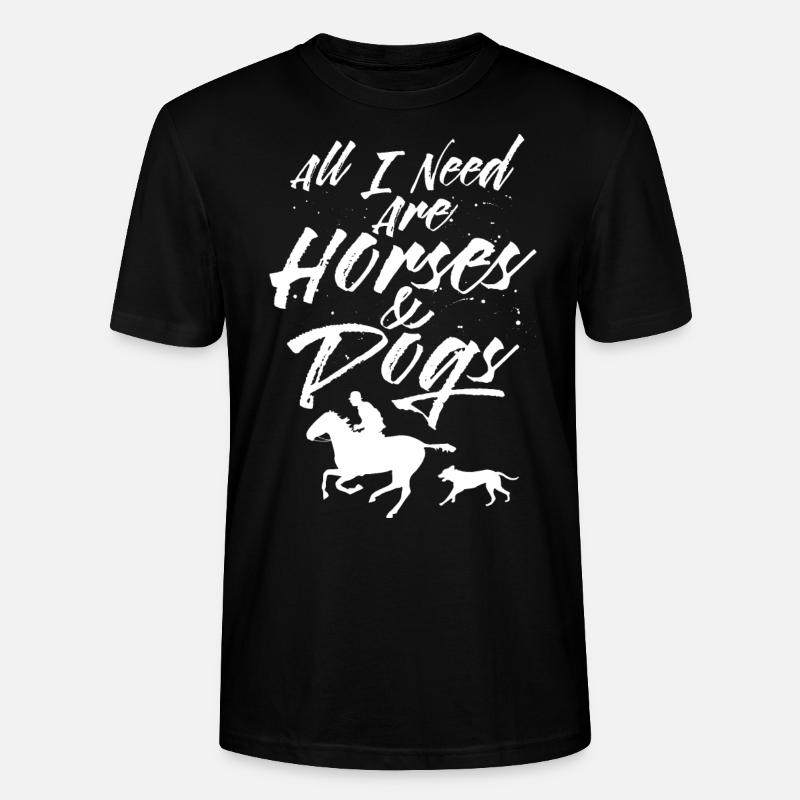 Chevaux et chiens Cheval cheval - T-shirt bio CRAFTER Stanley Stella Unisexe - noir