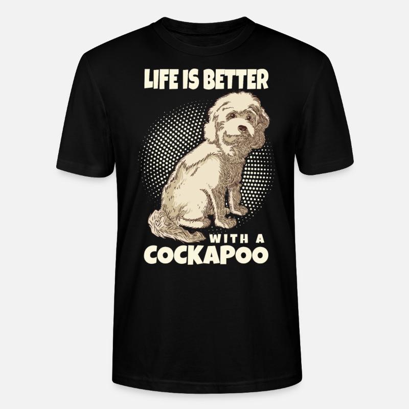 Cockapoo - Stanley/Stella CRAFTER Unisex Organic T-Shirt - black