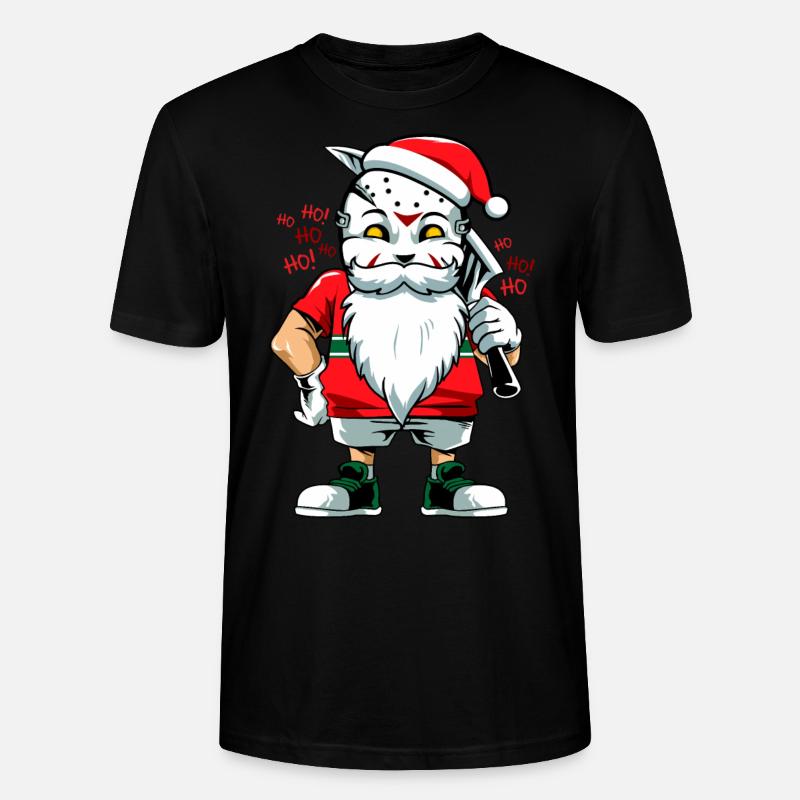Weihnachtskiller - Stanley/Stella Unisex Bio-T-Shirt CRAFTER - Schwarz