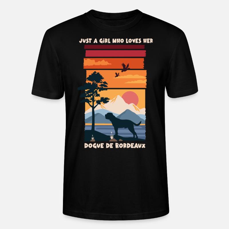 Dogue de Bordeaux - T-shirt bio CRAFTER Stanley Stella Unisexe - noir