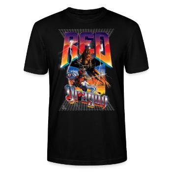 Dungeons And Dragons Red Dragon 3 Dimensional - Stanley/Stella Unisex Bio-T-Shirt CRAFTER - Schwarz - Vorne - Alina (178cm) & Michal (187cm)