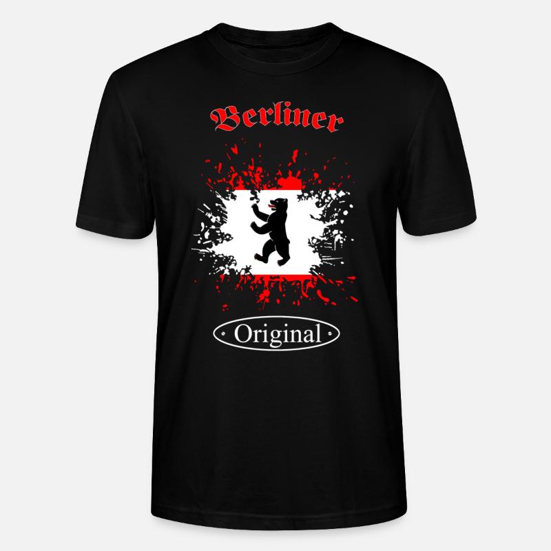Berliner Original - Stanley/Stella Unisex Bio-T-Shirt CRAFTER - Schwarz