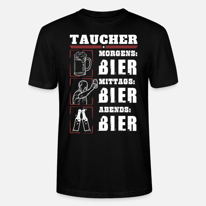Mon quotidien de plongeur - T-shirt bio CRAFTER Stanley Stella Unisexe - noir