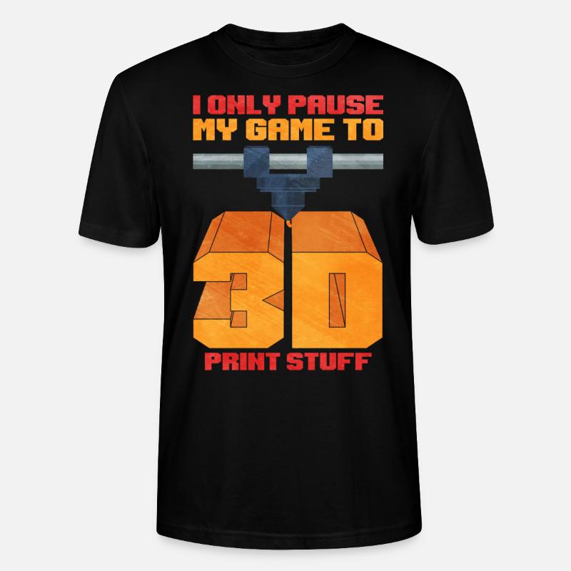 3d printing - Stanley/Stella Unisex Bio-T-Shirt CRAFTER - Schwarz