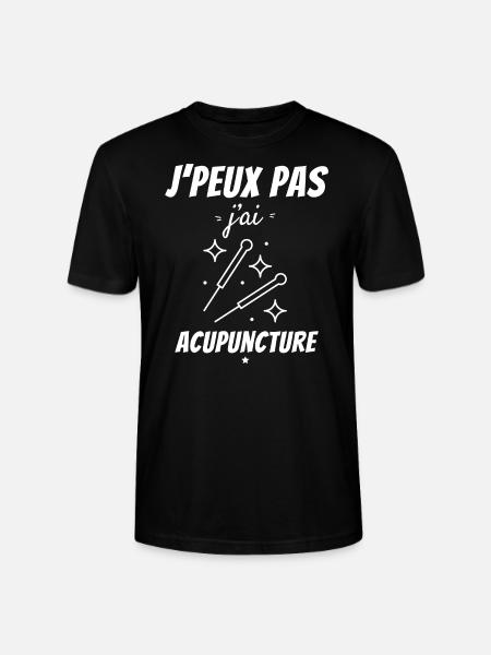 Jeg kan ikke jeg har akupunktur - Stanley Stella CRAFTER unisex økologisk-T-shirt - sort
