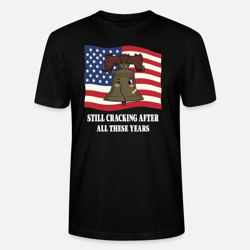 Freiheitsglocke - Stanley/Stella Unisex Bio-T-Shirt CRAFTER - Schwarz