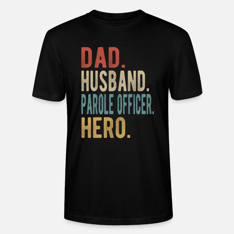 Bewährungshelfer Papa Ehemann Held - Stanley/Stella Unisex Bio-T-Shirt CRAFTER - Schwarz