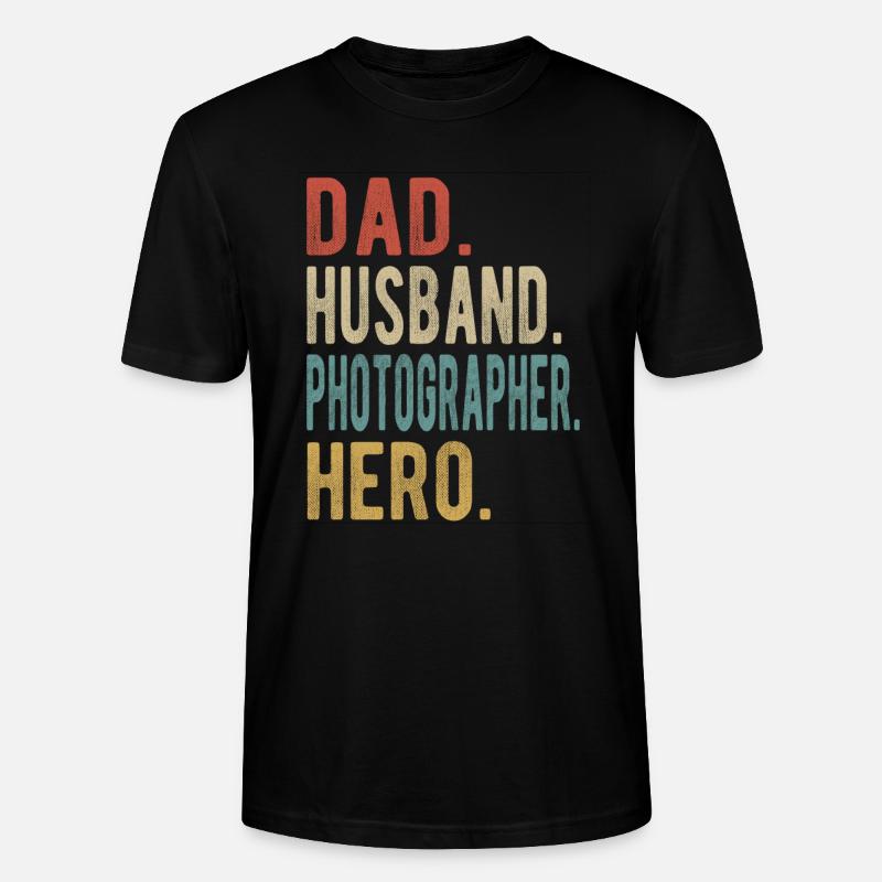 Fotograf Papa Ehemann Held - Stanley/Stella Unisex Bio-T-Shirt CRAFTER - Schwarz