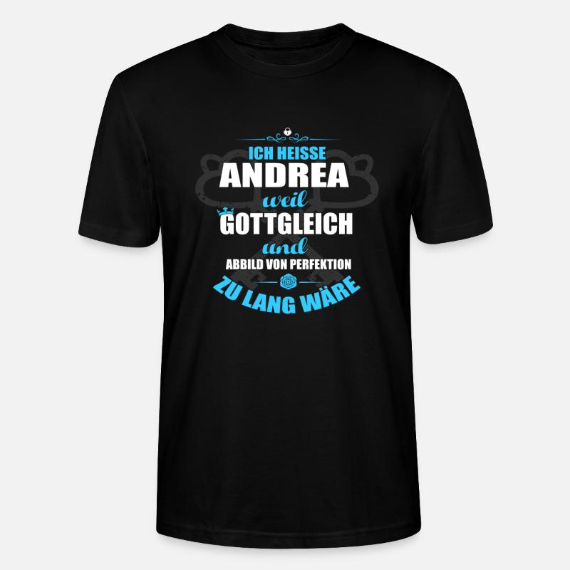 ANDREA-Geschenk - Stanley/Stella Unisex Bio-T-Shirt CRAFTER - Schwarz