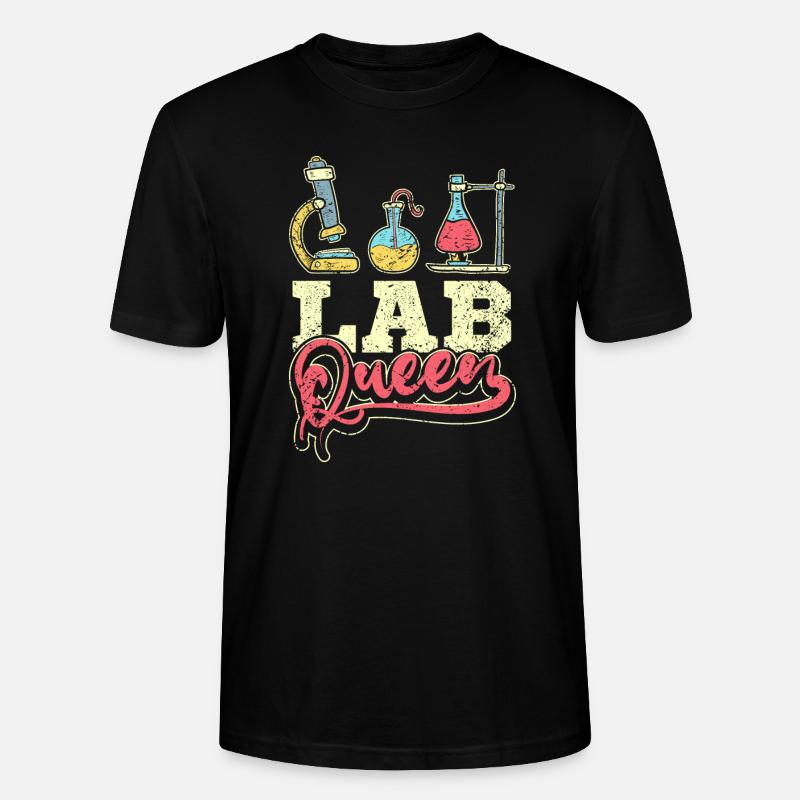 Lab queen - Stanley/Stella Unisex Bio-T-Shirt CRAFTER - Schwarz