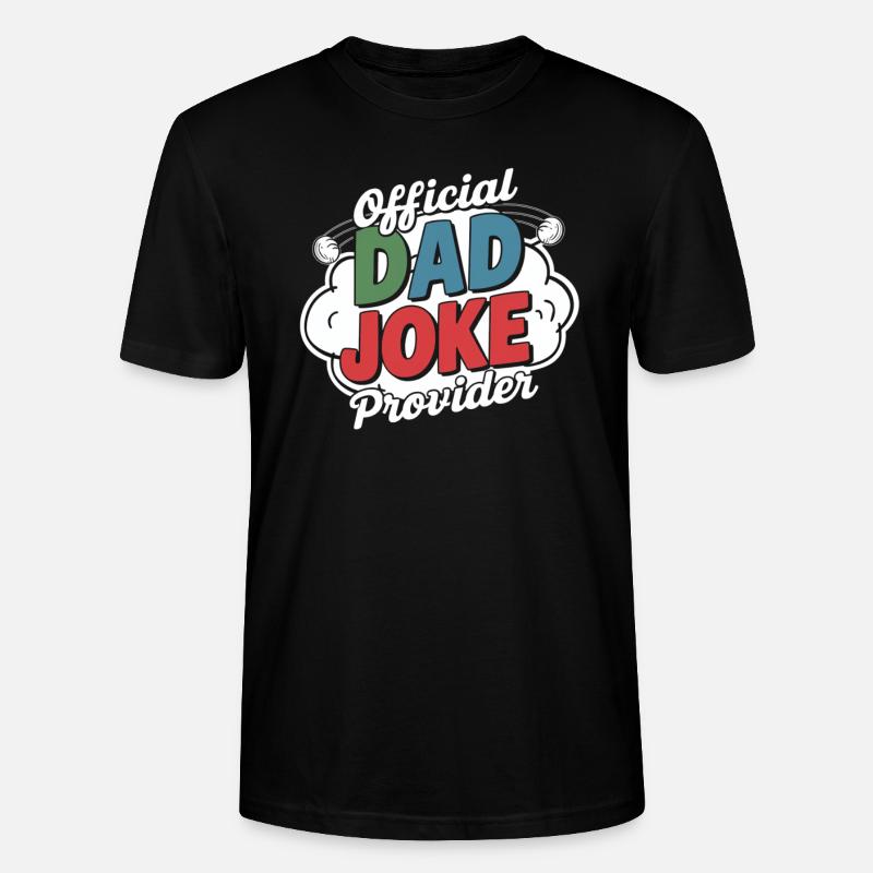 Offizieller Dad Joke Versorger - Stanley/Stella Unisex Bio-T-Shirt CRAFTER - Schwarz