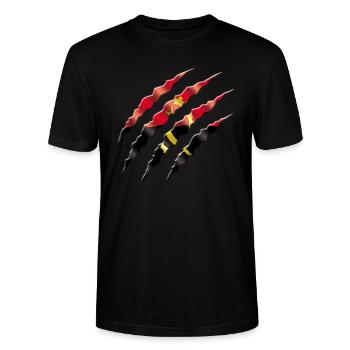 Angola - T-shirt bio CRAFTER Stanley Stella Unisexe - noir - Devant - Alina (178cm) & Michal (187cm)