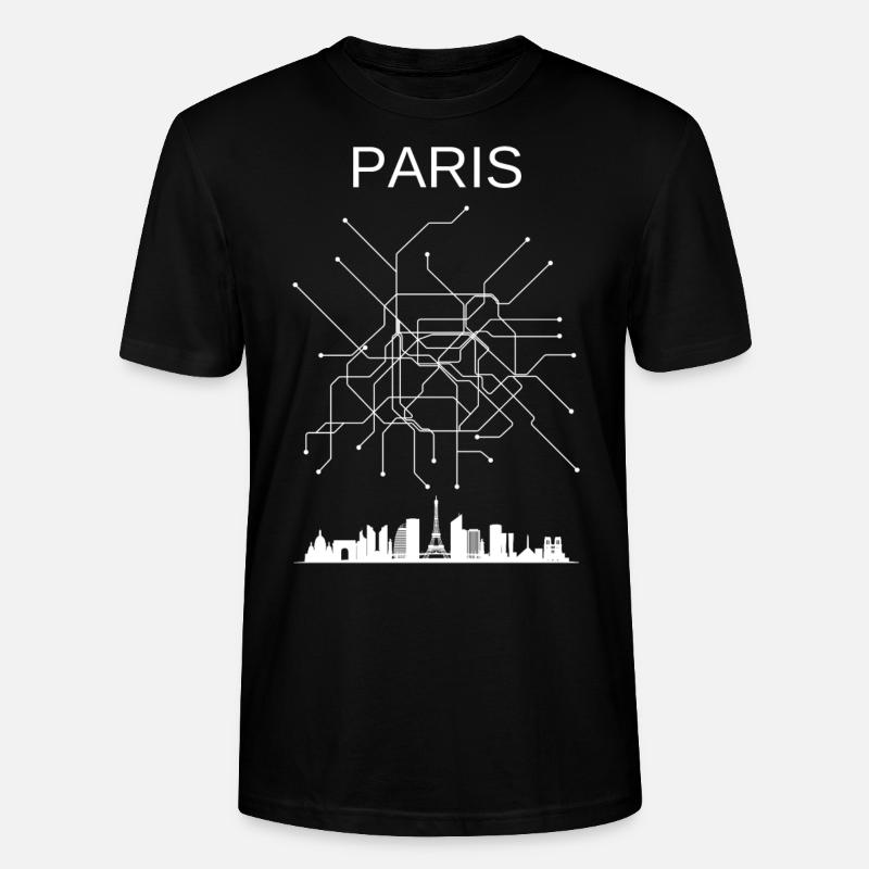 Paris Stadt - Stanley/Stella Unisex Bio-T-Shirt CRAFTER - Schwarz