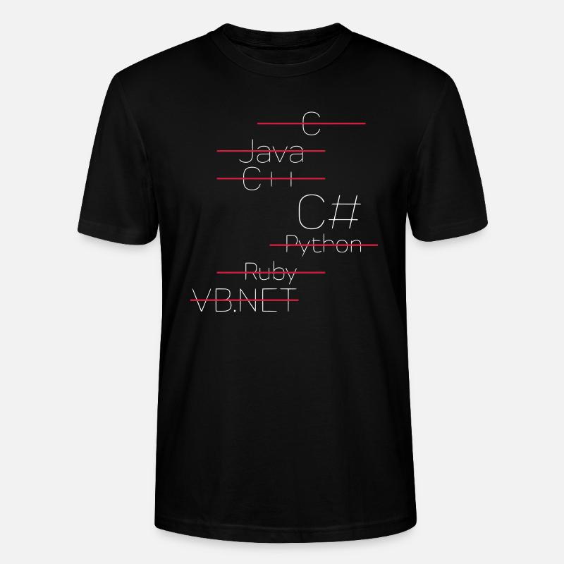 C# - C-Sharp / C Sharp - Stanley/Stella CRAFTER Unisex Organic T-Shirt - black