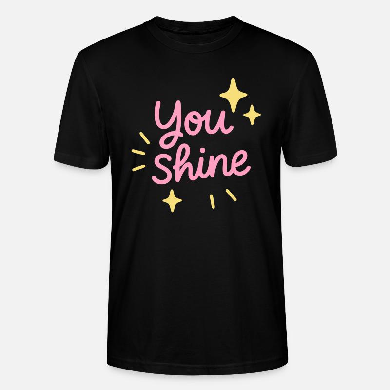 Du strahlst Positives - Stanley/Stella Unisex Bio-T-Shirt CRAFTER - Schwarz