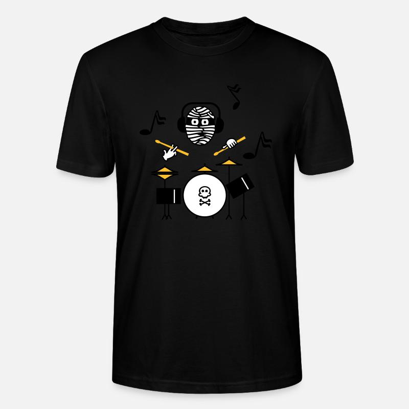 Momies Drummer / Mummy drummer (3c) - T-shirt bio CRAFTER Stanley Stella Unisexe - noir