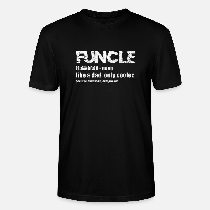 Onkel - Stanley/Stella Unisex Bio-T-Shirt CRAFTER - Schwarz