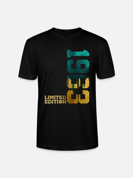 63RD BIRTHDAY LIMITED EDITION 1963 - Stanley/Stella CRAFTER Unisex Organic T-Shirt - black