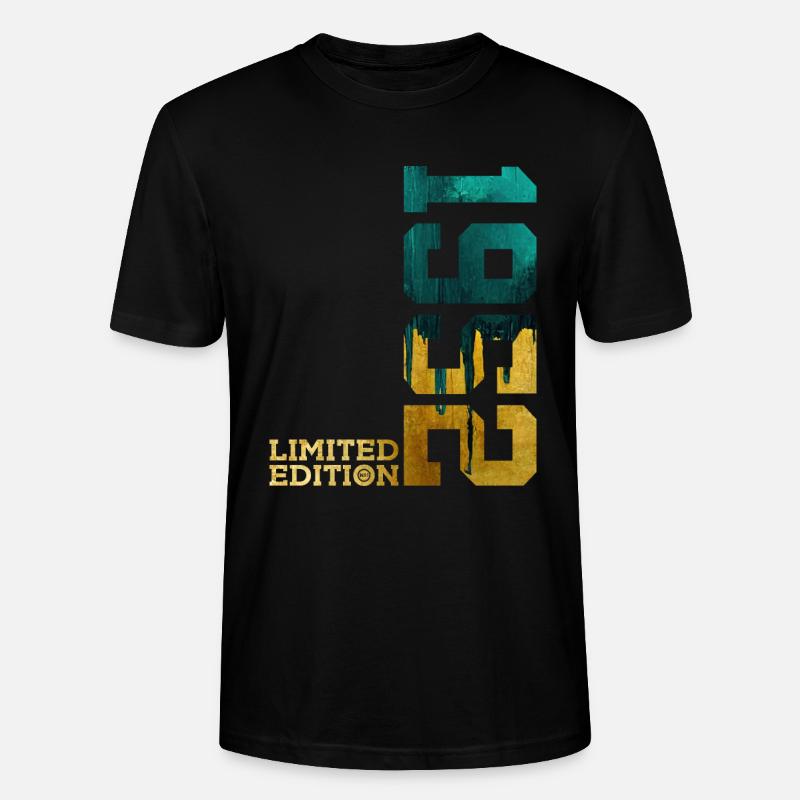 74E ANNIVERSAIRE ÉDITION LIMITÉE 1952 - T-shirt bio CRAFTER Stanley Stella Unisexe - noir