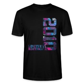 16E ANNIVERSAIRE 16 ANS ÉDITION LIMITÉE 2010 - T-shirt bio CRAFTER Stanley Stella Unisexe - noir - Devant - Alina (178cm) & Michal (187cm)