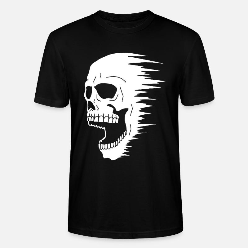 Schädel und Geschwindigkeit - Stanley/Stella Unisex Bio-T-Shirt CRAFTER - Schwarz