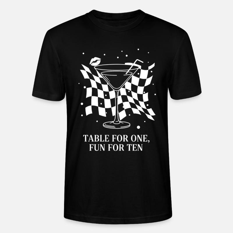 Table For One Martini Party - T-shirt bio CRAFTER Stanley Stella Unisexe - noir
