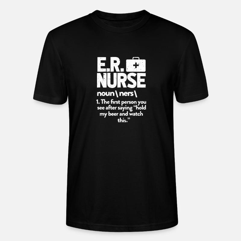Infirmière d'urgence Infirmière d'urgence - T-shirt bio CRAFTER Stanley Stella Unisexe - noir