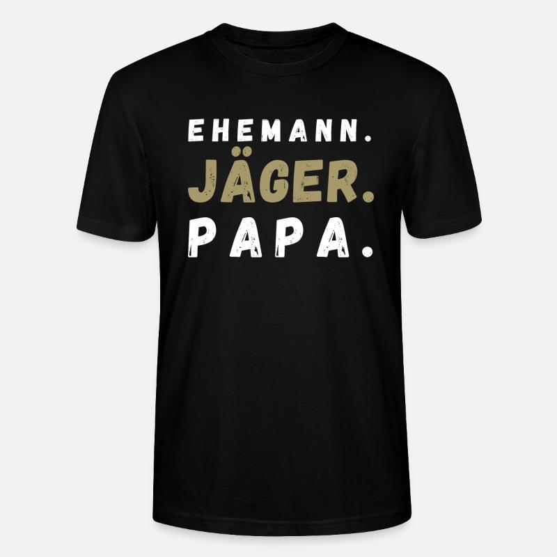 Ehemann Jäger Papa - Stanley/Stella Unisex Bio-T-Shirt CRAFTER - Schwarz
