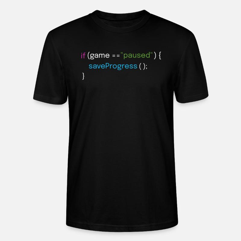 Gaming- und Coding-Design - Stanley/Stella Unisex Bio-T-Shirt CRAFTER - Schwarz