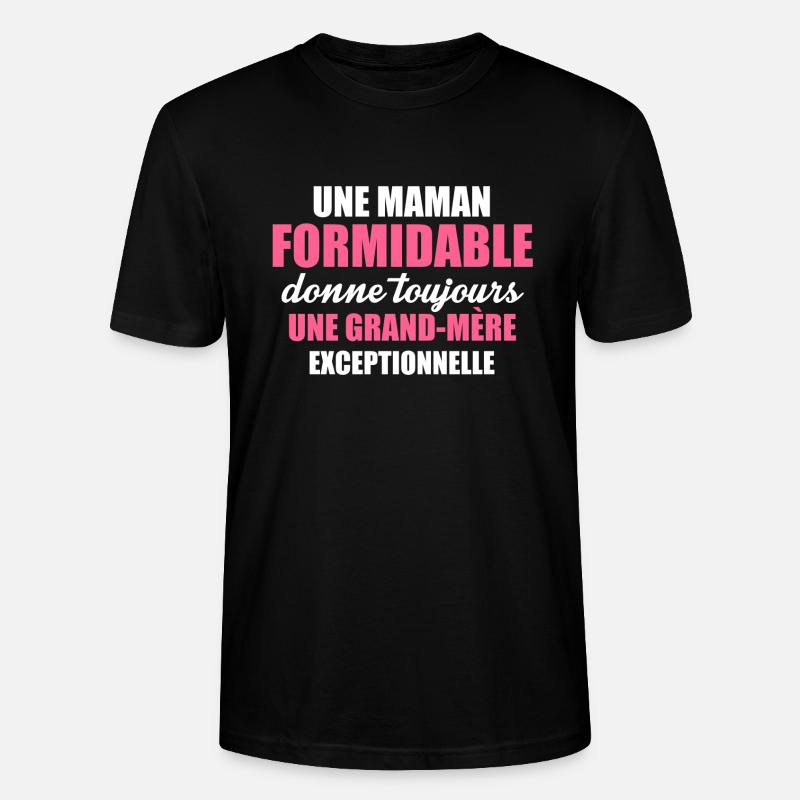 une grand mère exceptionnelle - Stanley/Stella Unisex Bio-T-Shirt CRAFTER - Schwarz