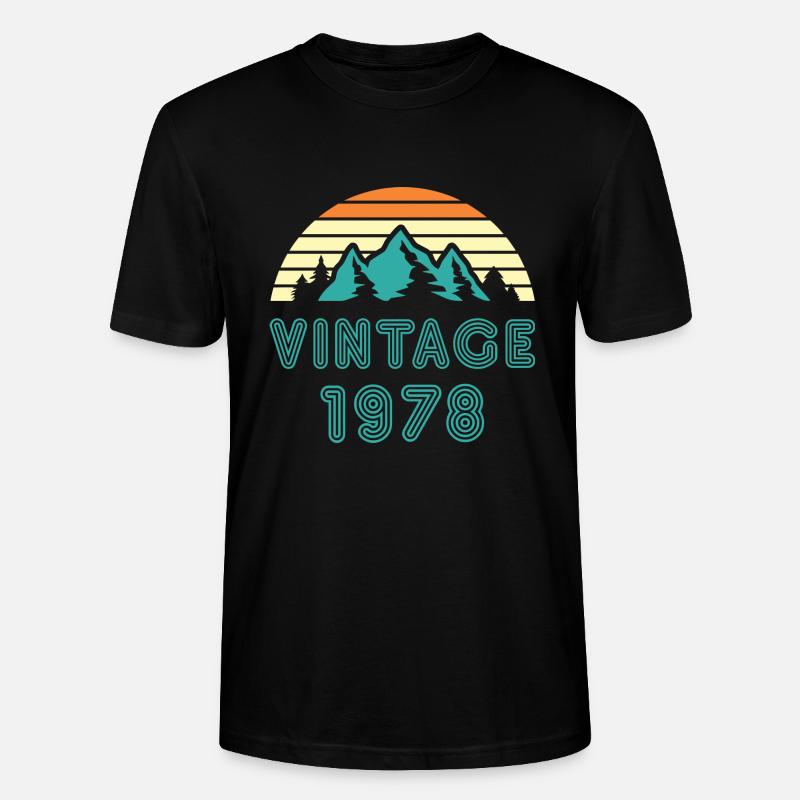 1978 - T-shirt bio CRAFTER Stanley Stella Unisexe - noir