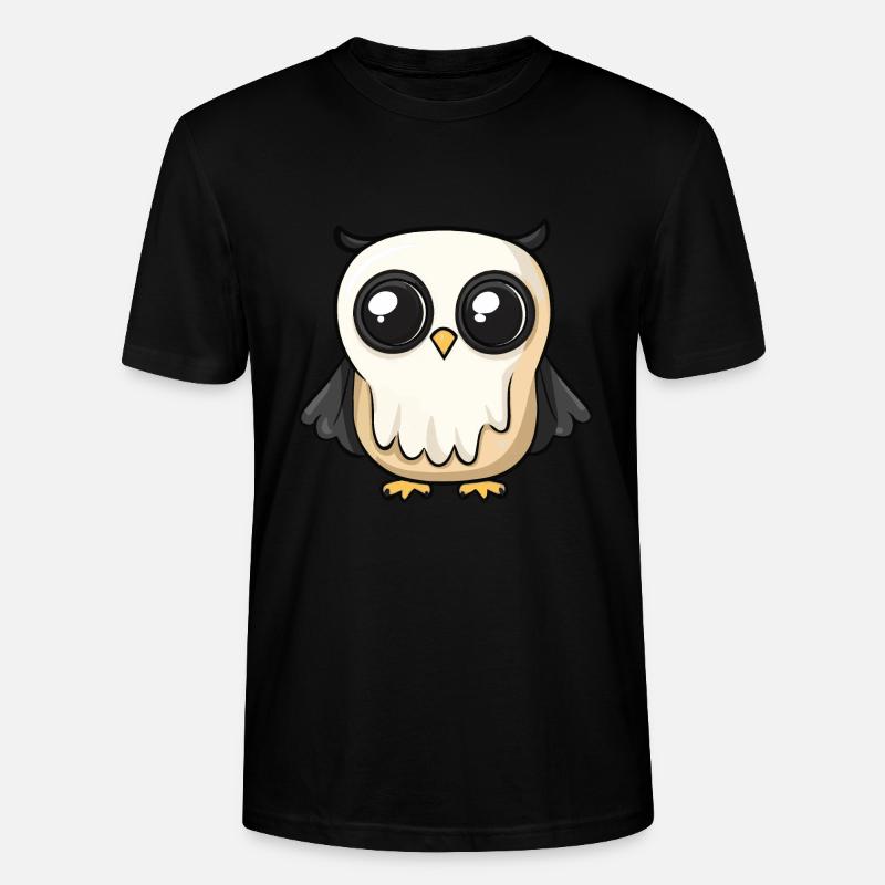 Eule Halloween Comic Geist - Stanley/Stella Unisex Bio-T-Shirt CRAFTER - Schwarz
