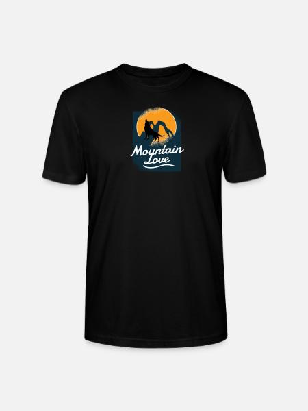 Mountain Love - Stanley/Stella CRAFTER Unisex Organic T-Shirt - black