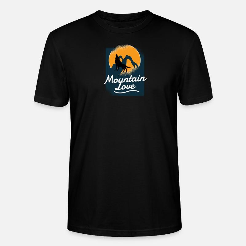 Mountain Love - Stanley/Stella Unisex Bio-T-Shirt CRAFTER - Schwarz