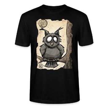 Uhu ~ Kritzeltoon #05 - Stanley/Stella Unisex Bio-T-Shirt CRAFTER - Schwarz - Vorne - Alina (178cm) & Michal (187cm)