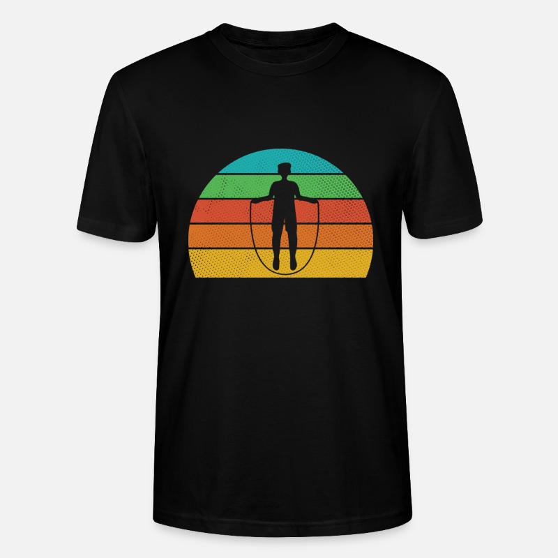 Retro Design für Seilpullover Männer - Stanley/Stella Unisex Bio-T-Shirt CRAFTER - Schwarz