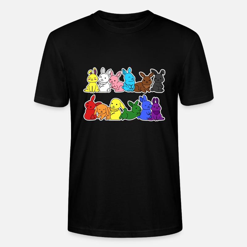 Fierté Progrès Flag Lapin Égalité - T-shirt bio CRAFTER Stanley Stella Unisexe - noir
