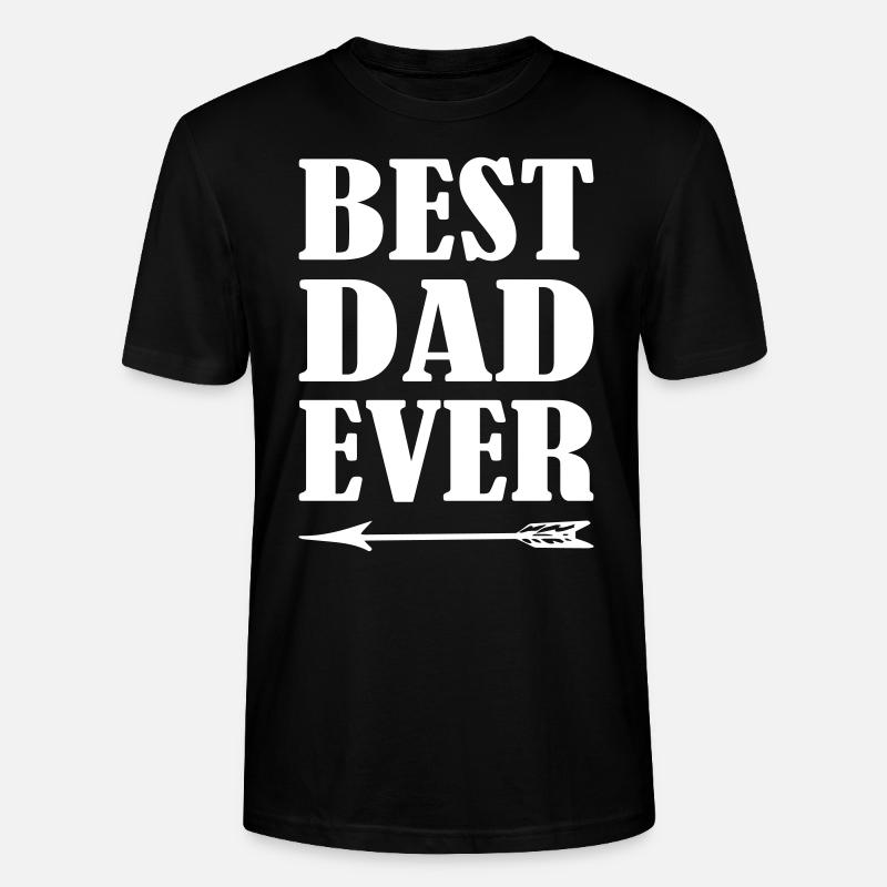 Best Dad Ever - Stanley/Stella Unisex Bio-T-Shirt CRAFTER - Schwarz