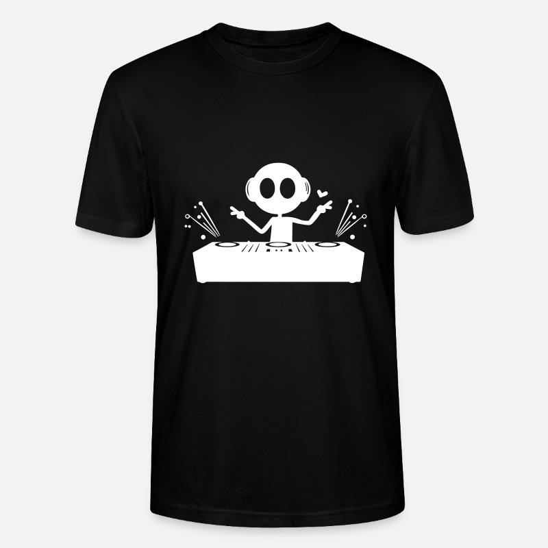 DJ Turntables Funny - Stanley/Stella CRAFTER Unisex Organic T-Shirt - black